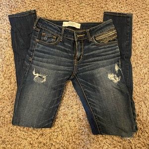 dark wash skinny jeans